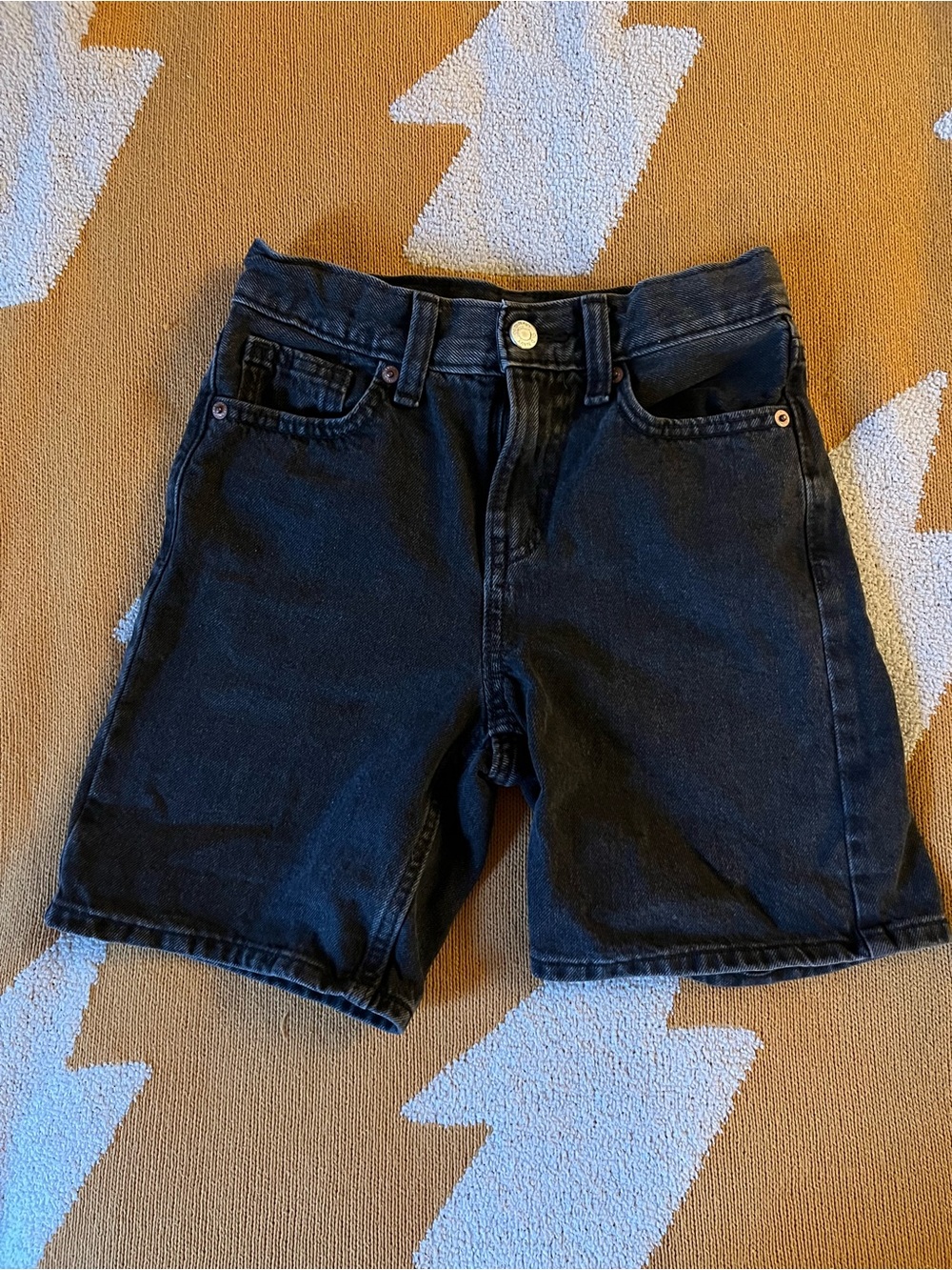 Old Navy Kids Black Denim Baggy Shorts